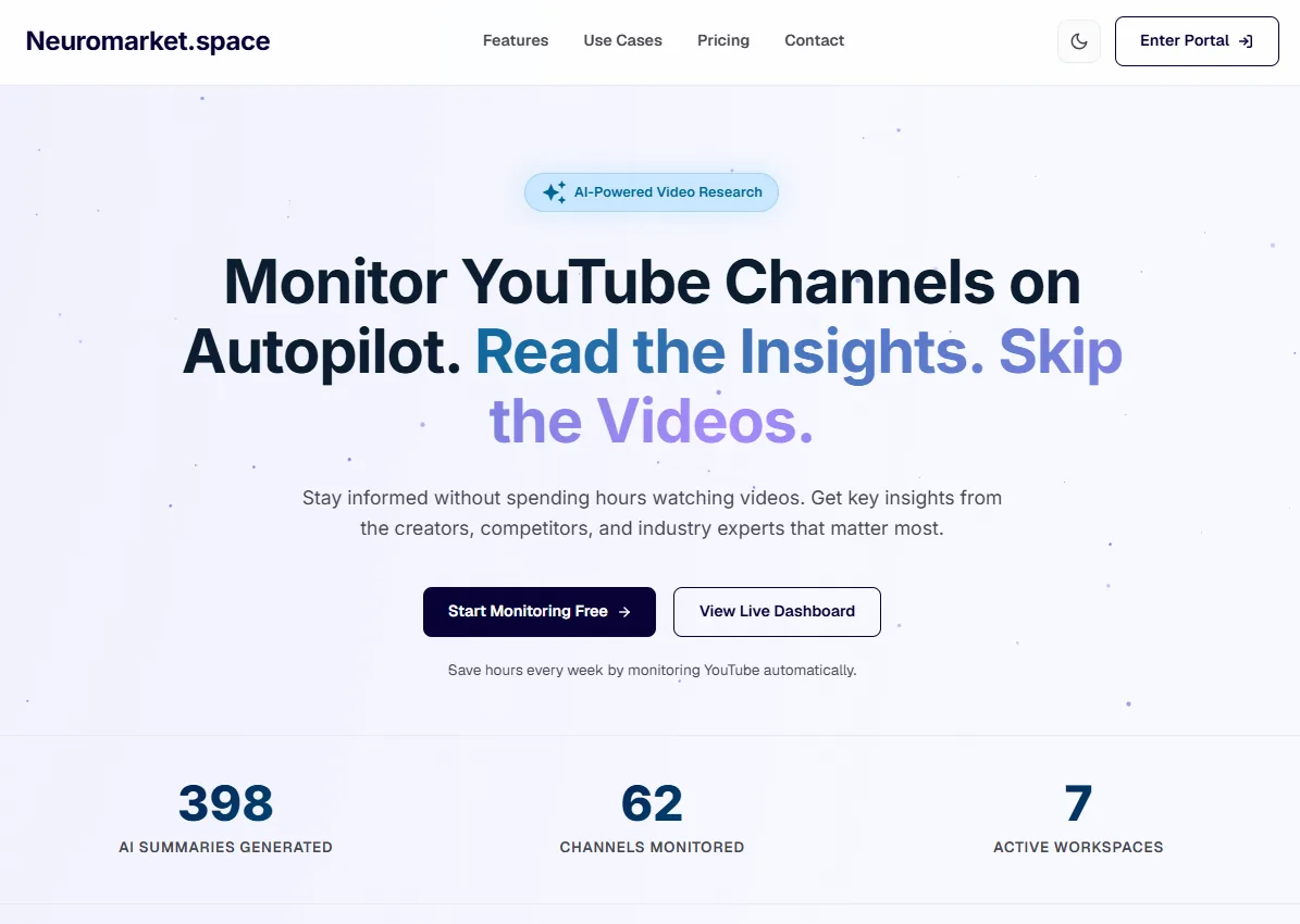 Monitor YouTube Channels on Autopilot